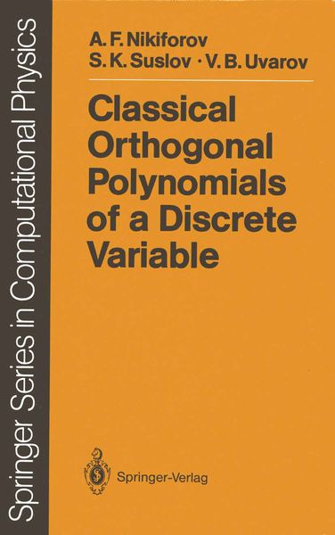 Produktbild: Classical Orthogonal Polynomials of a Discrete Variable