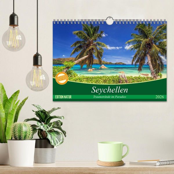 Produktbild: Seychellen &ndash; Traumstr&auml;nde im Paradies (Wandkalender 2026 DIN A4 quer), CALVENDO Monatskalender