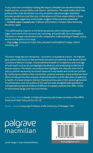 Produktbild: Federalism and Decentralization in European Health and Social Care