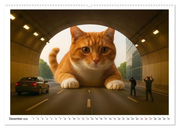 Produktbild: Katzen Weltherrschaft (hochwertiger Premium Wandkalender 2026 DIN A2 quer), Kunstdruck in Hochglanz