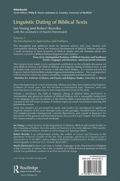 Produktbild: Linguistic Dating of Biblical Texts