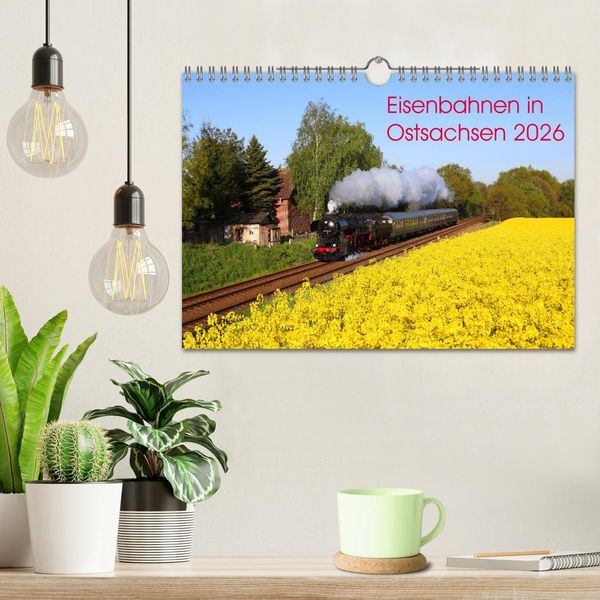 Produktbild: Eisenbahnen in Ostsachsen 2026 (Wandkalender 2026 DIN A4 quer), CALVENDO Monatskalender