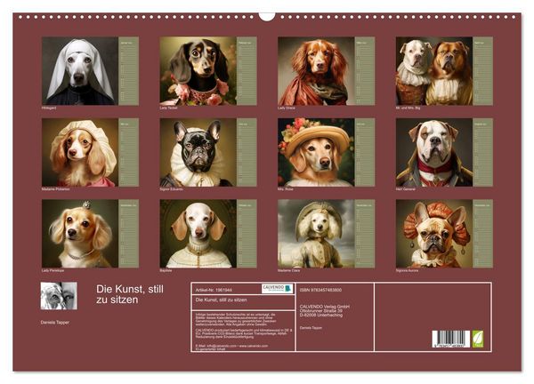 Produktbild: Die Kunst, still zu sitzen (Wandkalender 2026 DIN A2 quer), CALVENDO Monatskalender