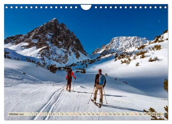 Produktbild: Skifahren - so sch&ouml;n (Wandkalender 2026 DIN A4 quer), CALVENDO Monatskalender