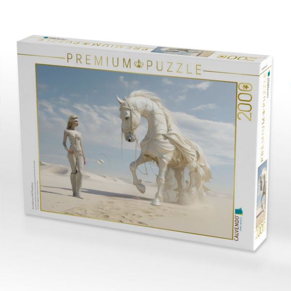 Produktbild: CALVENDO Puzzle Surrealismus trifft Pferdefans | 2000 Teile Lege-Gr&ouml;&szlig;e 90x67cm Foto-Puzzle f&uuml;r gl&uuml;ckliche Stunden