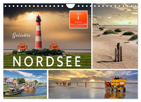 Geliebte Nordsee (Wandkalender 2025 DIN A4 quer), CALVENDO Monatskalender