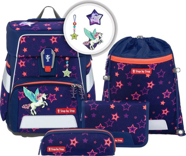 Produktbild: STEP BY STEP&reg; Schulrucksack-Set Space Shine 5teilig Special Edition, Pegasus Night Nuala
