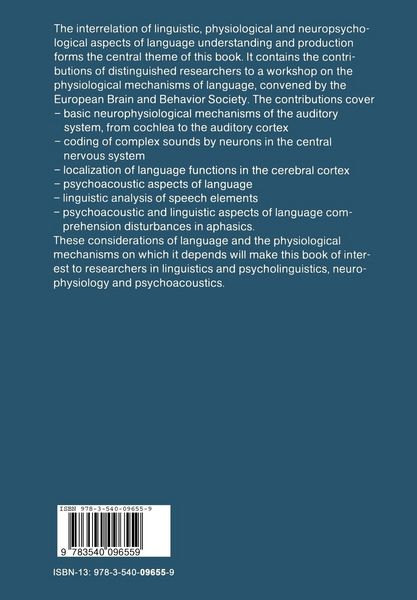 Produktbild: Hearing Mechanisms and Speech