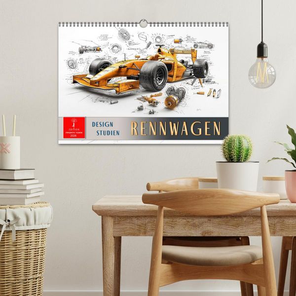 Produktbild: Rennwagen - Design Studien (Wandkalender 2026 DIN A3 quer), CALVENDO Monatskalender