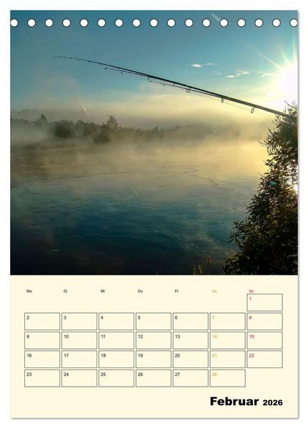 Produktbild: Angeln - extrem faszinierend (Tischkalender 2026 DIN A5 hoch), CALVENDO Monatskalender