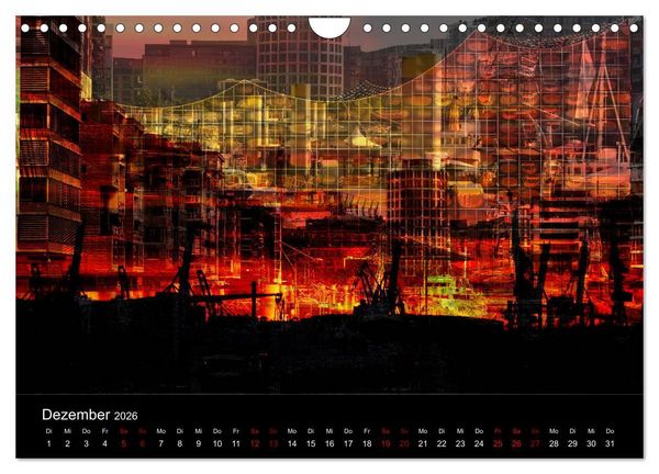 Produktbild: Elbphilharmonie-ARTig (Wandkalender 2026 DIN A4 quer), CALVENDO Monatskalender
