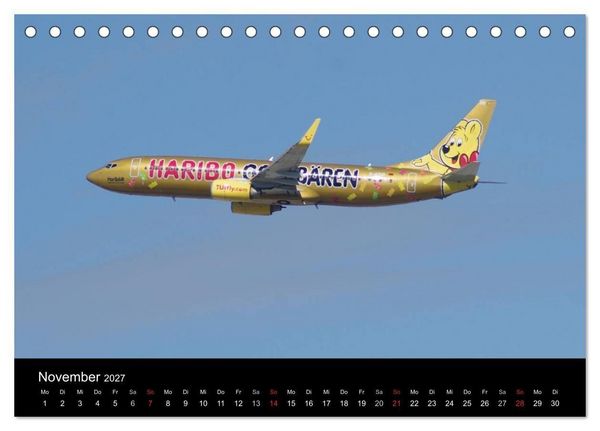 Produktbild: Deutsche Airlines (Tischkalender 2027 DIN A5 quer), CALVENDO Monatskalender