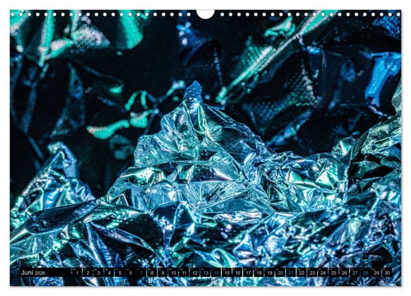 Produktbild: Experimentelle Makrofotografie mit Eisenpulver und Aluminiumfolie (Wandkalender 2026 DIN A3 quer), CALVENDO Monatskalender