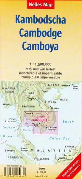 Produktbild: Nelles Map Landkarte Cambodia - Angkor ; Kambodscha - Angkor ; Cambodge - Angkor ; Camboya - Angkor 1:1,5 Mio.