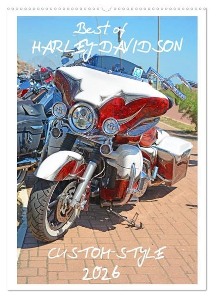 Best of Harley-Davidson Custom-Style 2026 (Wandkalender 2026 DIN A2 hoch), CALVENDO Monatskalender