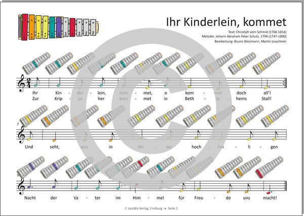 Produktbild: Einfacher!-Geht-Nicht: 24 Weihnachtslieder für das SONOR BWG Boomwhackers Glockenspiel mit CD