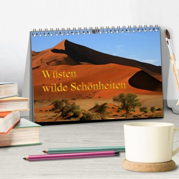 Produktbild: W&uuml;sten, wilde Sch&ouml;nheiten (Tischkalender 2026 DIN A5 quer), CALVENDO Monatskalender