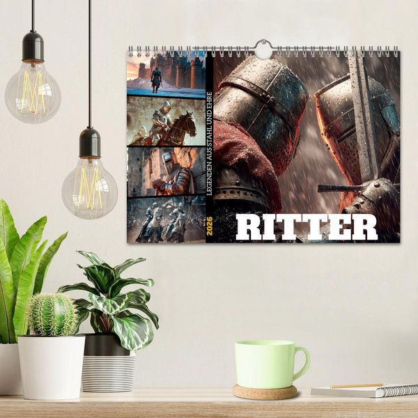 Produktbild: Ritter - Legenden aus Stahl und Ehre (Wandkalender 2026 DIN A4 quer), CALVENDO Monatskalender