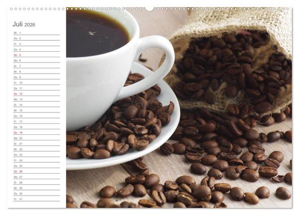 Produktbild: Kaffee-Pause Terminkalender (hochwertiger Premium Wandkalender 2026 DIN A2 quer), Kunstdruck in Hochglanz