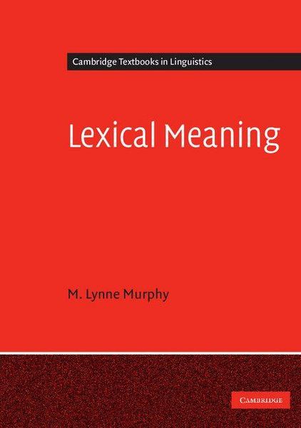 Produktbild: Lexical Meaning
