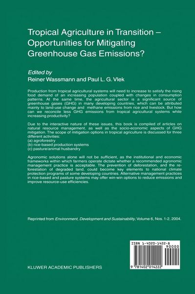 Produktbild: Tropical Agriculture in Transition &mdash; Opportunities for Mitigating Greenhouse Gas Emissions?