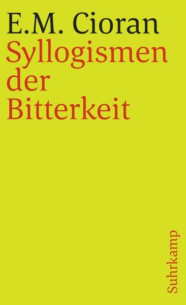 Produktbild: Syllogismen der Bitterkeit