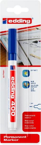 Produktbild: Edding 400 4-400-1-1003 Permanentmarker Blau wasserfest: Ja
