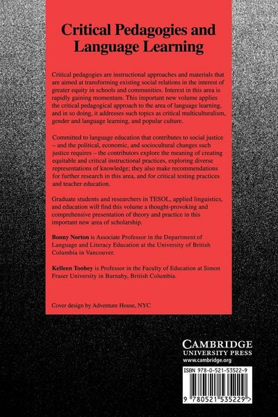 Produktbild: Critical Pedagogies and Language Learning