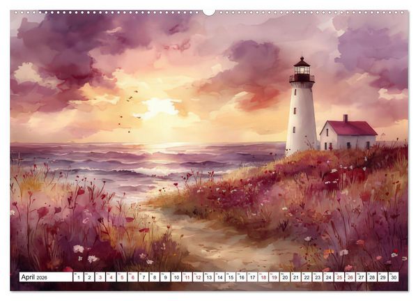 Produktbild: Wellenw&auml;chter (Wandkalender 2026 DIN A2 quer), CALVENDO Monatskalender