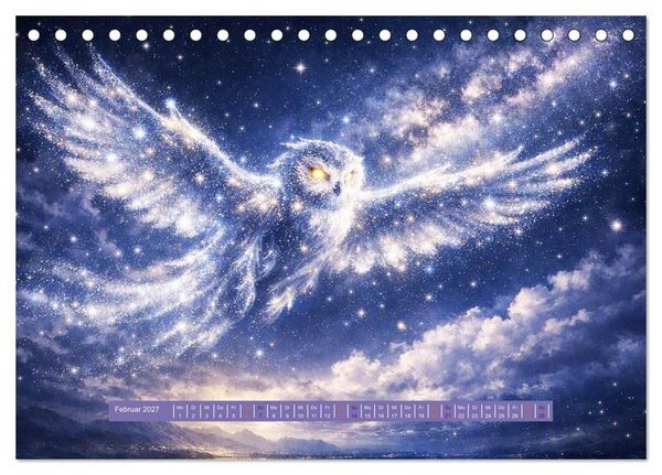 Produktbild: UNsichtbare Tiere - Eine poetische Sammlung aus Licht, Nebel und Fantasie (Tischkalender 2027 DIN A5 quer), CALVENDO Monatskalender