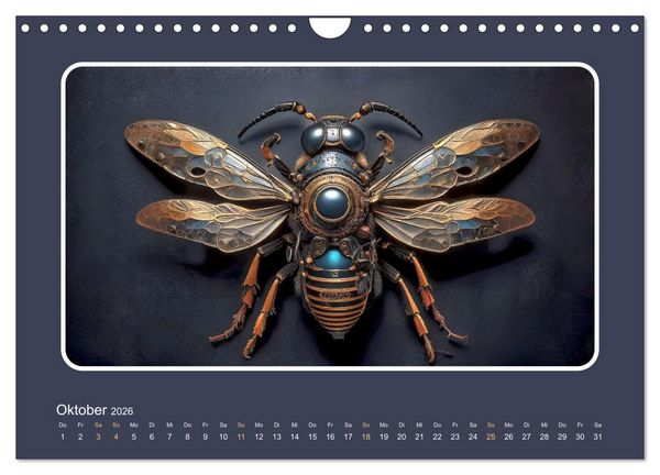 Produktbild: Roboterinsekten (Wandkalender 2026 DIN A4 quer), CALVENDO Monatskalender