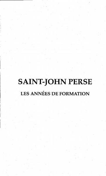 Produktbild: Saint-John Perse