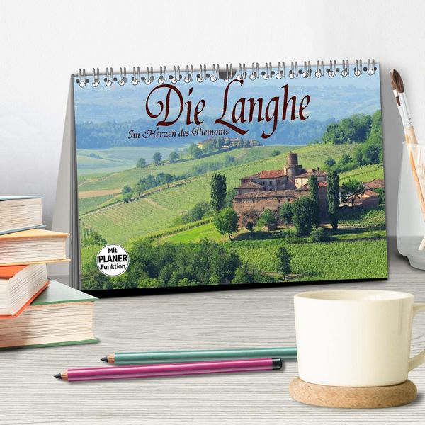 Produktbild: Die Langhe - Im Herzen des Piemonts (Tischkalender 2026 DIN A5 quer), CALVENDO Monatskalender