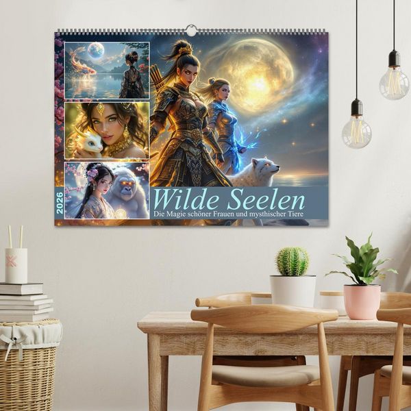 Produktbild: Wilde Seelen (Wandkalender 2026 DIN A2 quer), CALVENDO Monatskalender