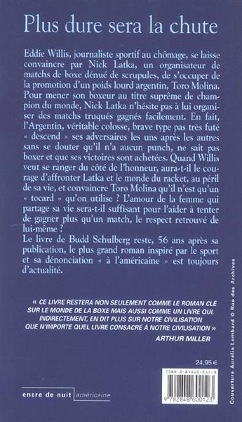Produktbild: Plus dure sera la chute