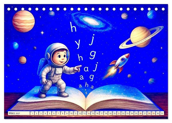 Produktbild: B&uuml;cher er&ouml;ffnen Welten (Tischkalender 2027 DIN A5 quer), CALVENDO Monatskalender