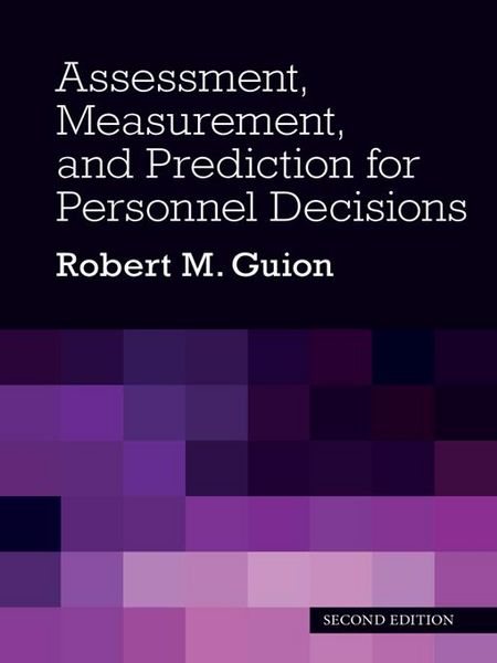 Produktbild: Assessment, Measurement, and Prediction for Personnel Decisions