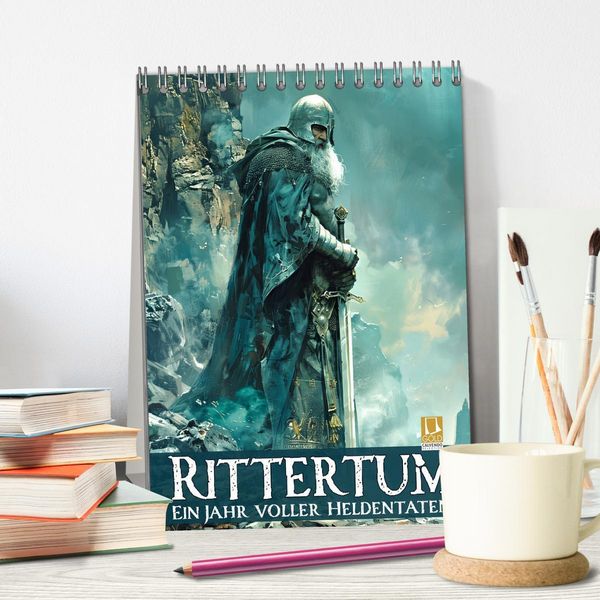 Produktbild: Rittertum - ein Jahr voller Heldentaten (Tischkalender 2026 DIN A5 hoch), CALVENDO Monatskalender