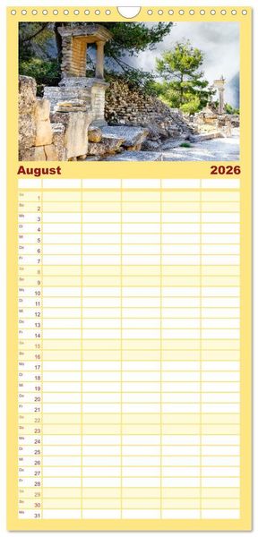 Produktbild: Familienplaner 2026 - Provence. Licht und Lebensfreude mit 5 Spalten (Wandkalender, 21 x 45 cm) CALVENDO