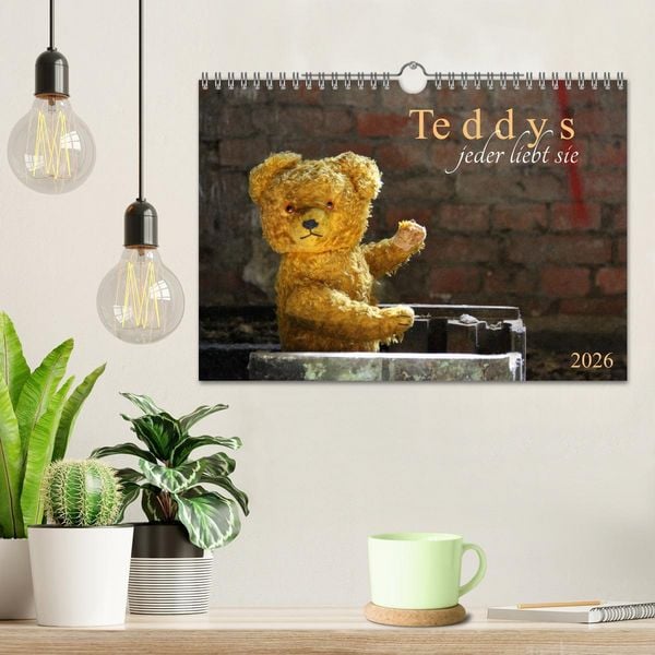 Produktbild: Teddys...jeder liebt sie (Wandkalender 2026 DIN A4 quer), CALVENDO Monatskalender