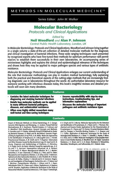Produktbild: Molecular Bacteriology: Protocols and Clinical Applications