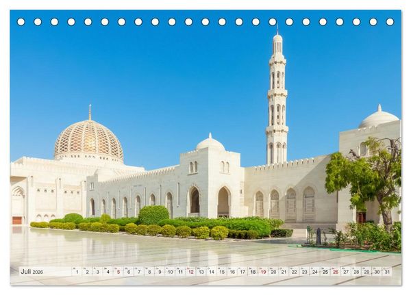 Produktbild: Oman - Historische Perle des Orients (Tischkalender 2026 DIN A5 quer), CALVENDO Monatskalender