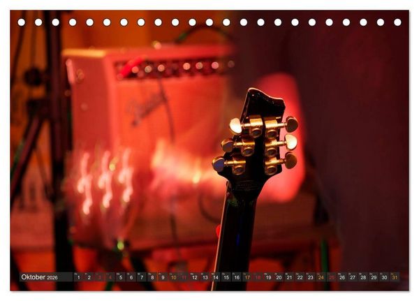 Produktbild: E-Gitarren - einfach cool (Tischkalender 2026 DIN A5 quer), CALVENDO Monatskalender