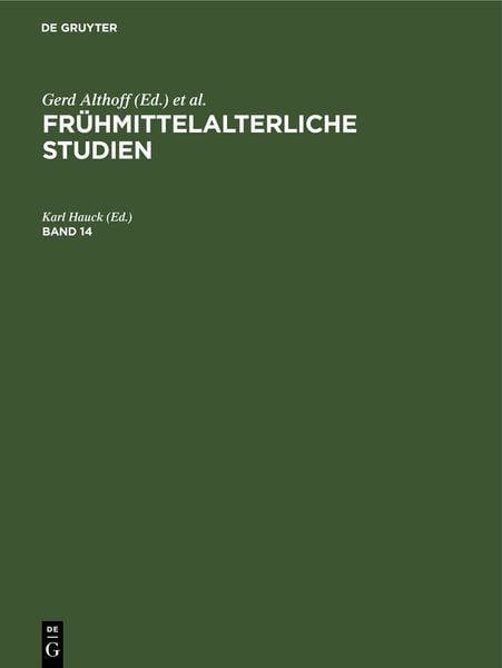 Produktbild: Fr&uuml;hmittelalterliche Studien. Band 14