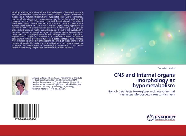 Produktbild: CNS and internal organs morphology at hypometabolism