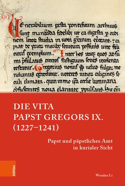Produktbild: Die Vita Papst Gregors IX. (1227–1241)