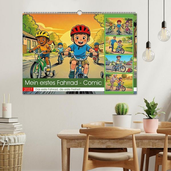 Produktbild: Mein erstes Fahrrad - Comic (Wandkalender 2027 DIN A2 quer), CALVENDO Monatskalender