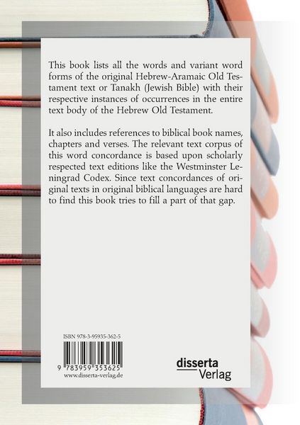 Produktbild: Word Concordance of the Tanakh or the Hebrew Bible (Hebrew Old Testament)
