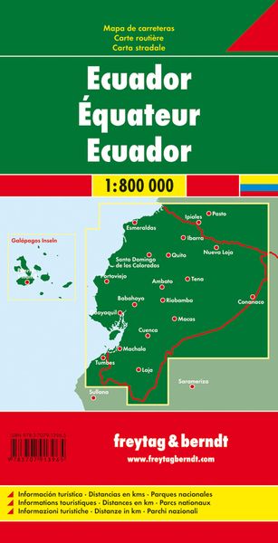 Produktbild: Ecuador, Autokarte 1:800.000