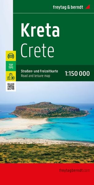 Kreta, Straßen- und Freizeitkarte 1:150.000, freytag & berndt
